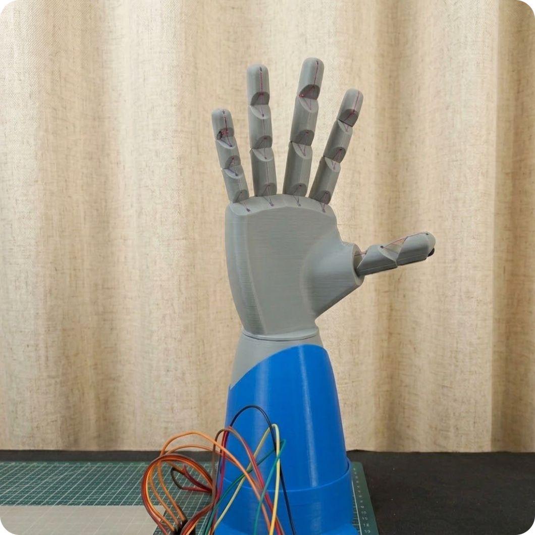 3D Printed Robotic Hand open position